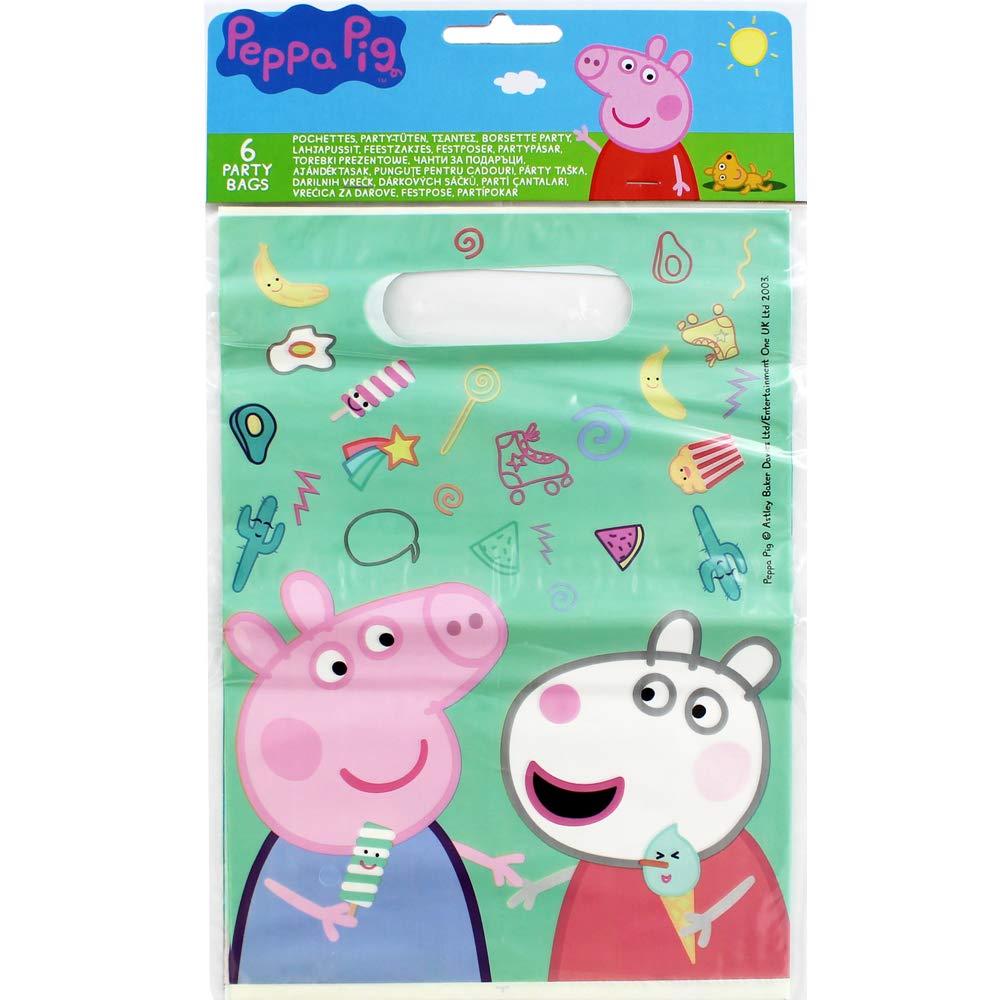 Peppa Pig - Plastic Party Bags