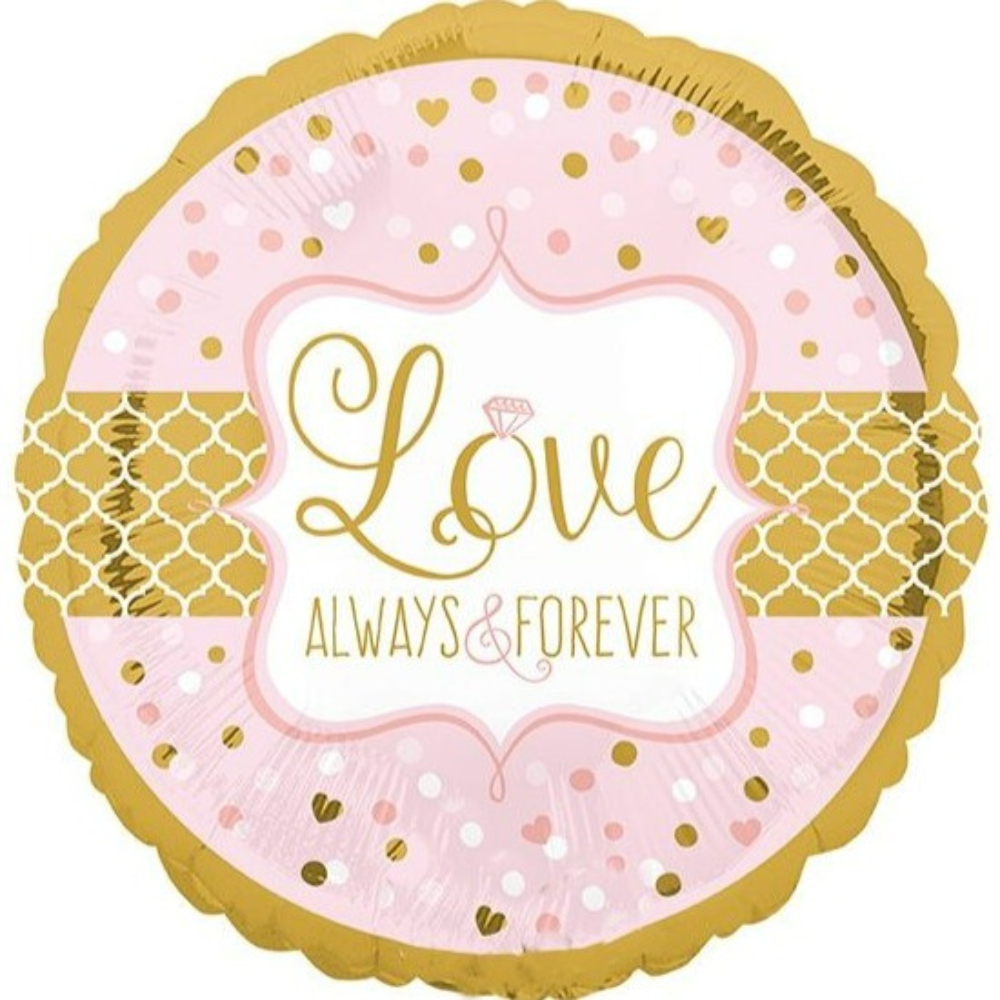 Sparkling Wedding Foil Balloon 28"
