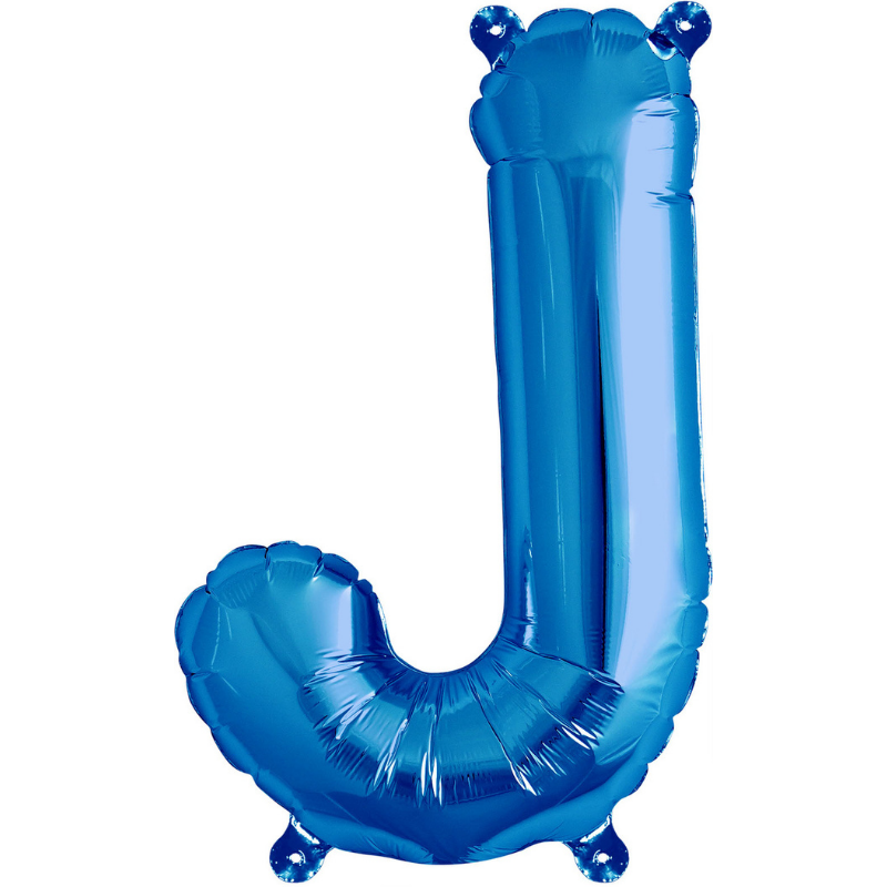 Blue Letter "I" Balloon