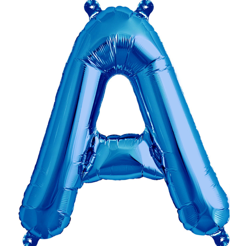 Blue Letter "A" Balloon