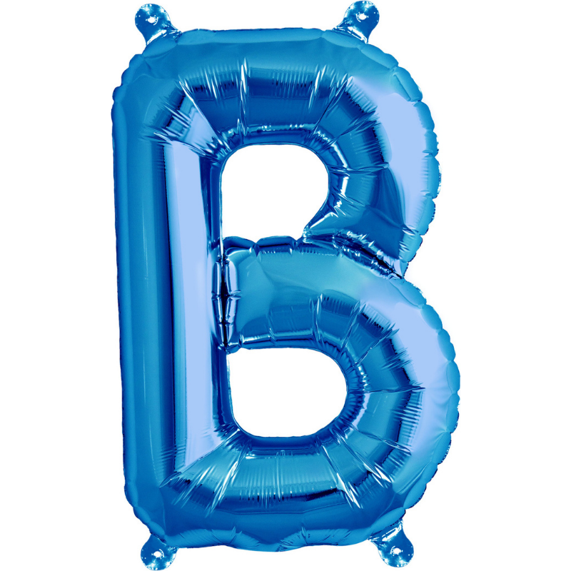 Blue Letter "B" Balloon