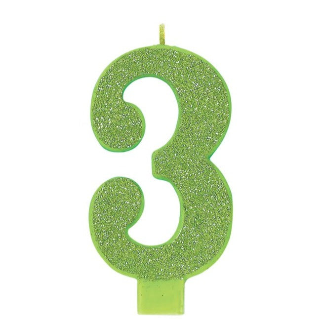 Green Candle - Number 3