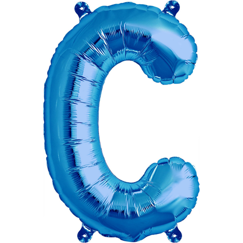 Blue Letter "C" Balloon