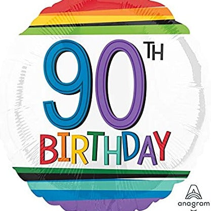 Happy 90th Birthday Foil Balloon 18"