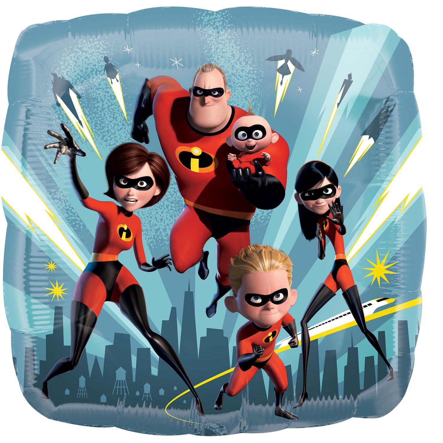 Incredibles 2  Square 17" Foil Balloon