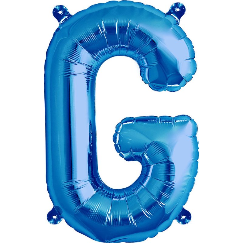 Blue Letter "G" Balloon