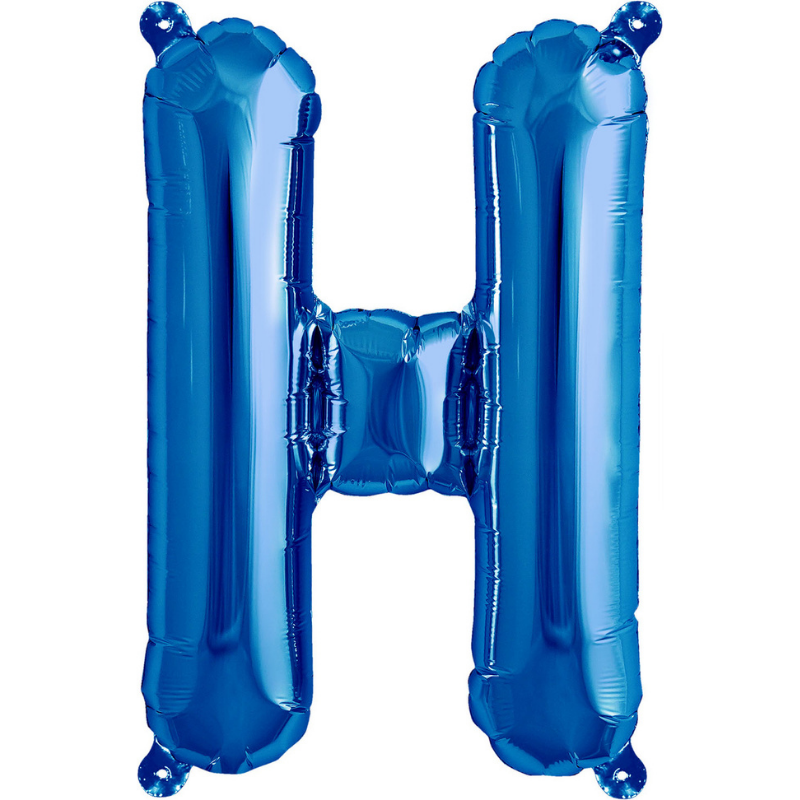 Blue Letter "H" Balloon