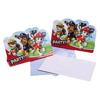 Paw Patrol Invitation - 8 pack