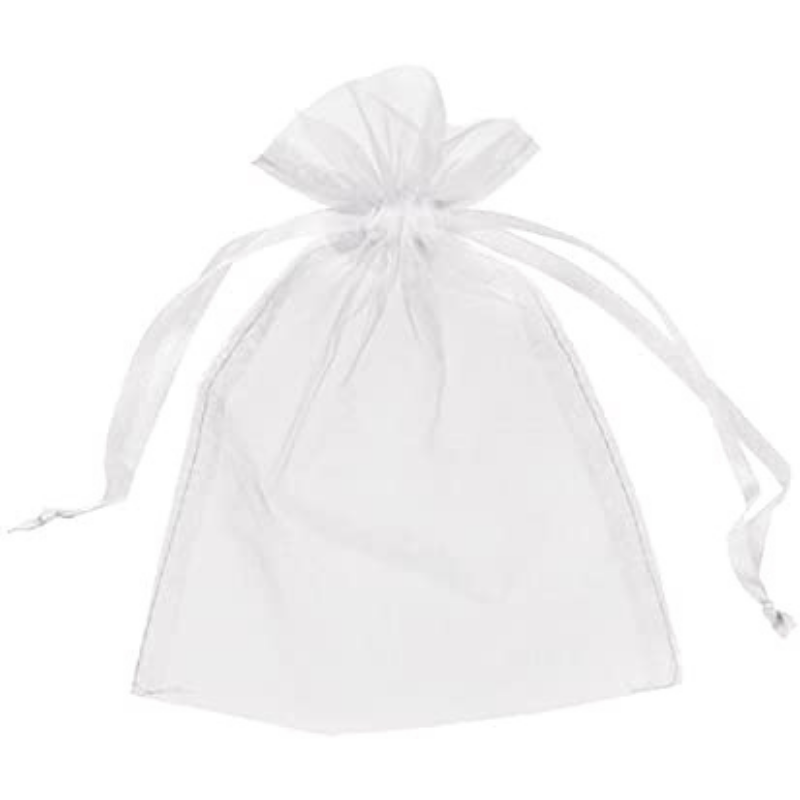 Organza Bags - White 24 Pack