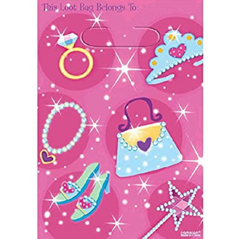 Pack of 8 Loot Bags - Princess