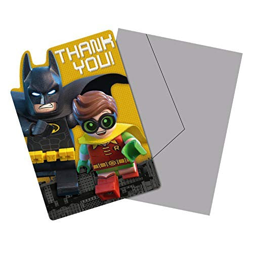 8 Batman Lego Thank You Cards