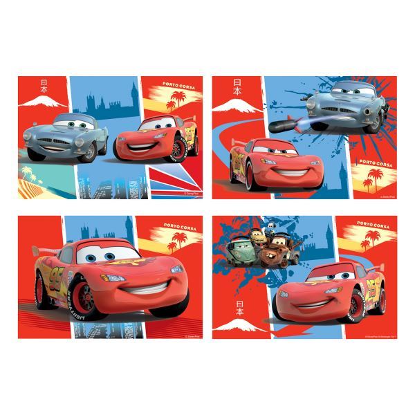Disney Cars Jigsaws 4pk