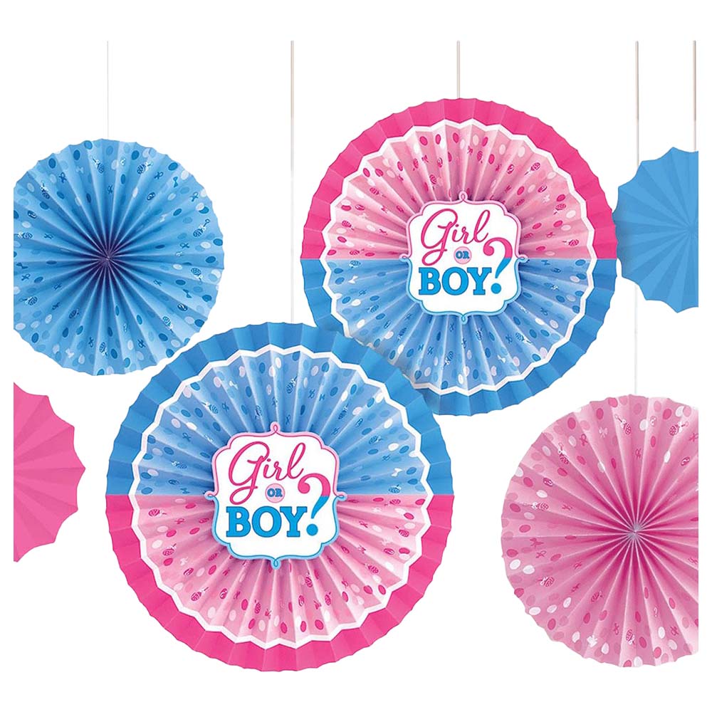 Paper Fan "Girl Or Boy?" Decoration