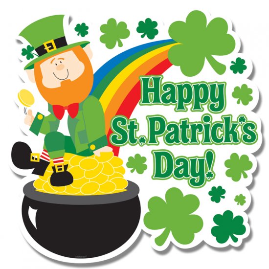St. Patrick's Leprechaun Cut-out