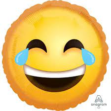 Laughing Emoji Foil Balloon 17"