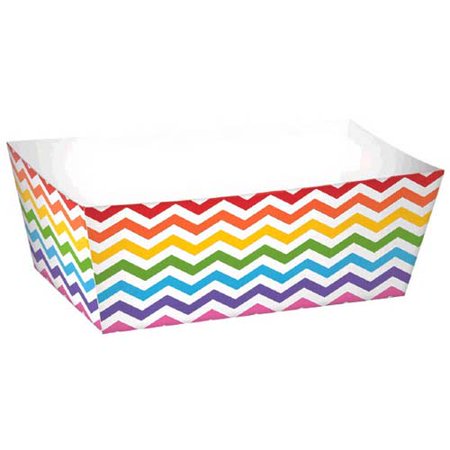 Rainbow Chevron Mini Rectangle Trays