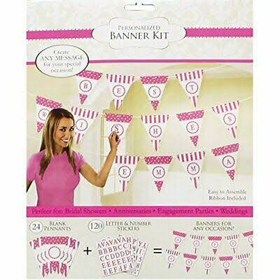 Pink Polka Dots Customizable Banner
