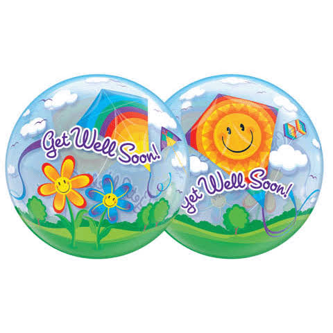 22" Bubble Balloon - Get Well Soon