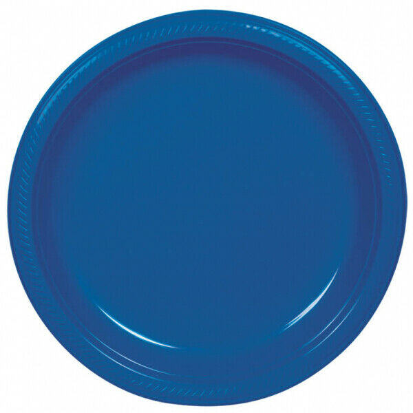 Bright Royal Blue Plastic Plates
