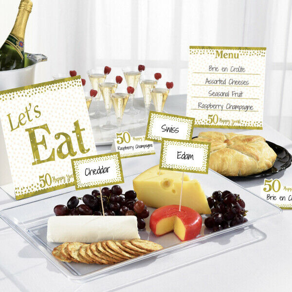 Sparkling Golden 50th Anniversary Buffet Kit