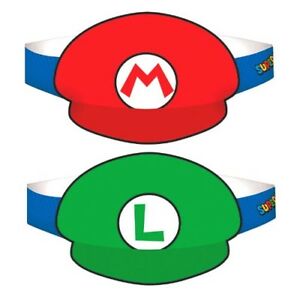 Paper Hat Super Mario - 8 Pieces