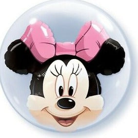 Minnie Mouse Double Bubble Balloon - 24"