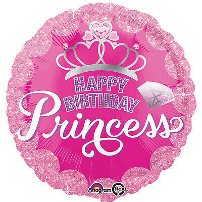 Happy Birthday Princess Foil Balloon 17"